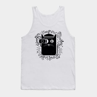 Camera Cat - For Shutterbugs who love Cats Tank Top